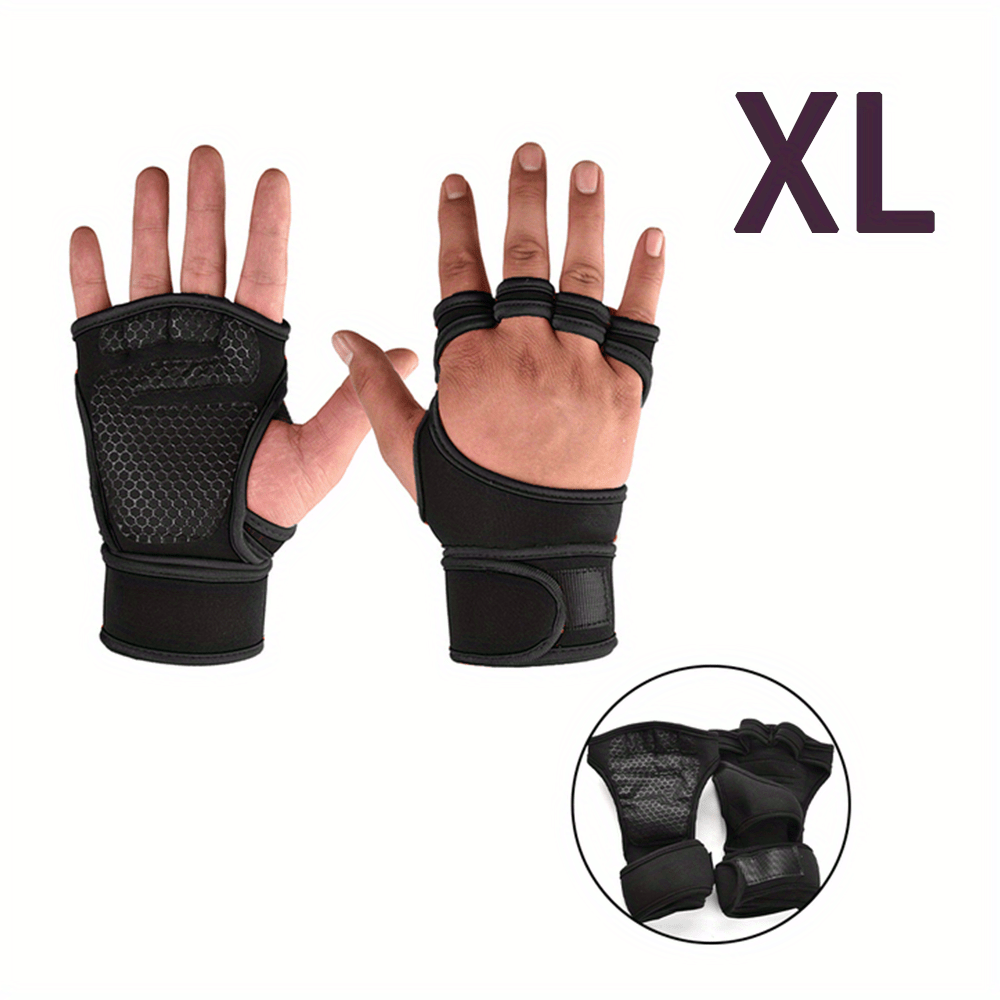 Half-finger gloves.