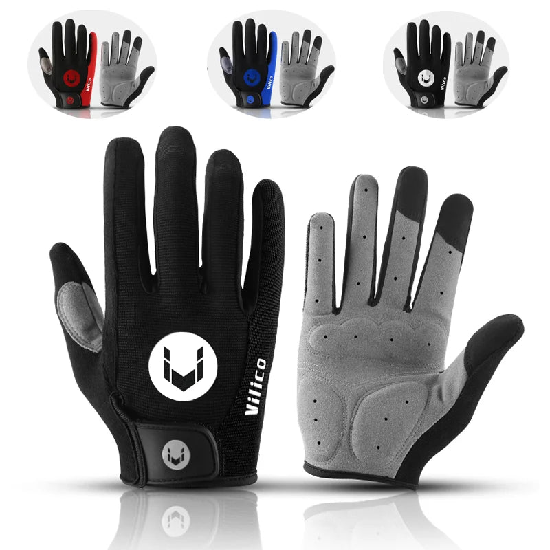 Gants de cyclisme VTT automne/hiver à doigts longs pour homme.