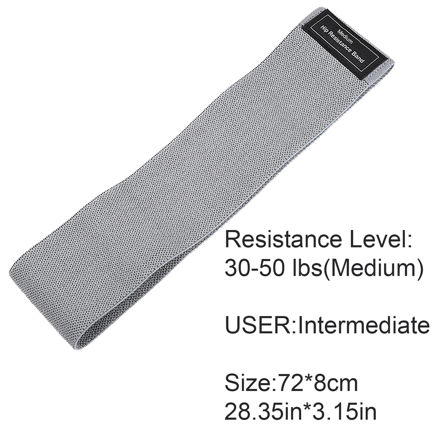 Bandes de résistance antidérapantes pour hanches et fessiers.