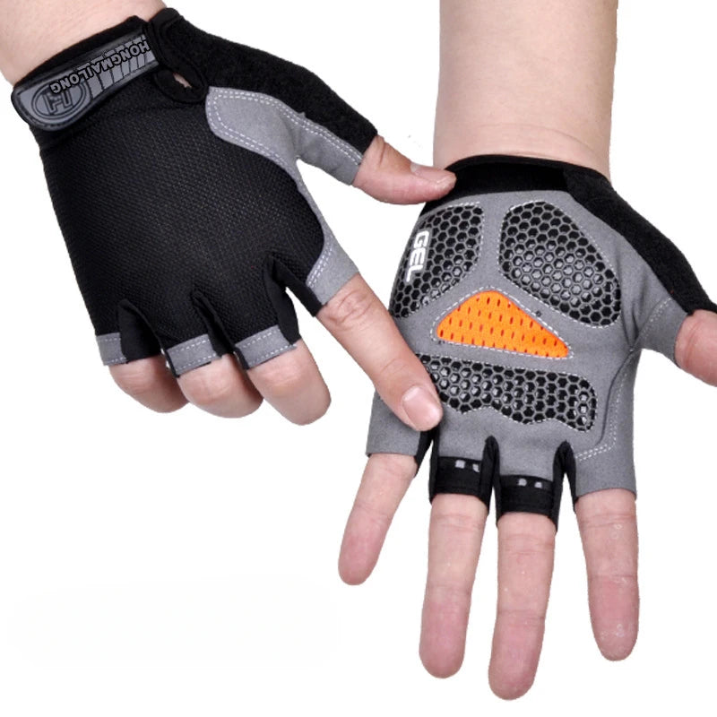 Gants de sport sans doigts pour salle de sport.