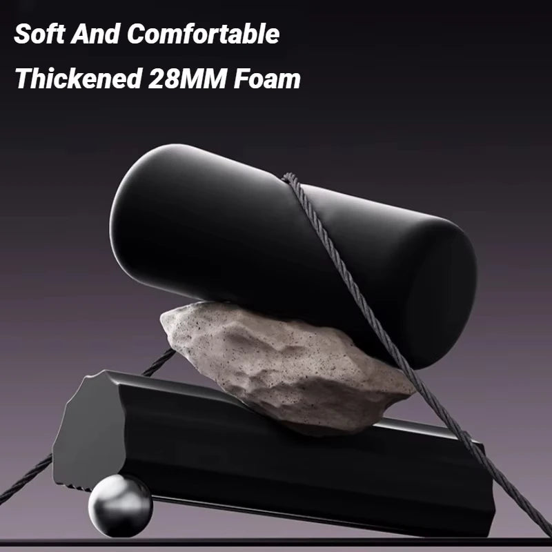 Abdominal exercise machine with suction cup and ankle support. 