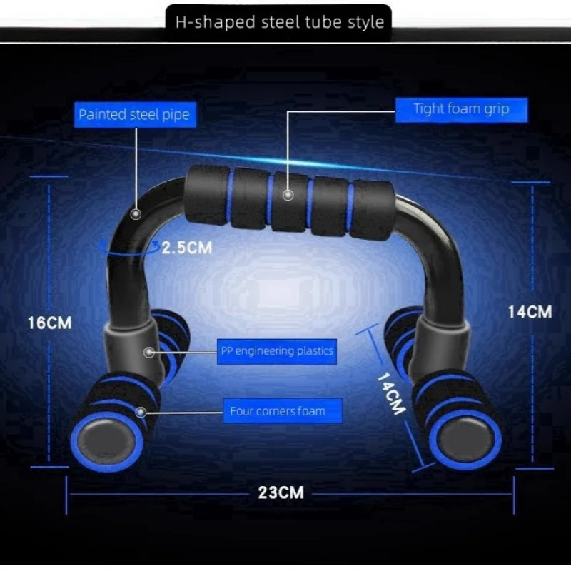 Barre de support en forme de H antidérapante pour pompes.