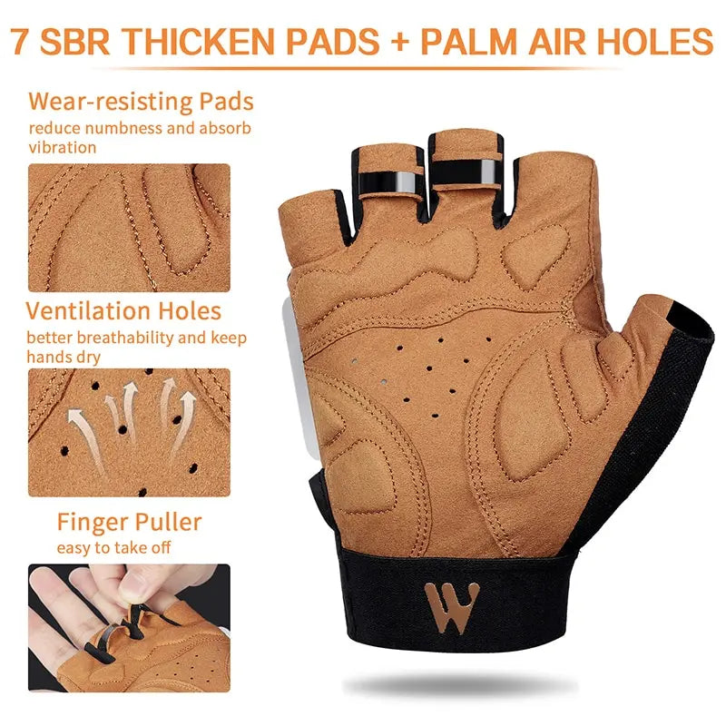 WEST BIKING Sports half-finger cycling gloves. 