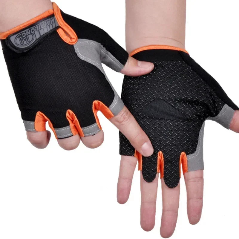 Gants de sport sans doigts pour salle de sport.