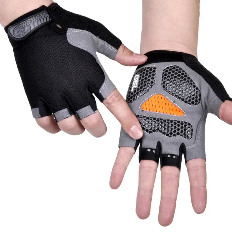 Gants de sport sans doigts pour salle de sport.