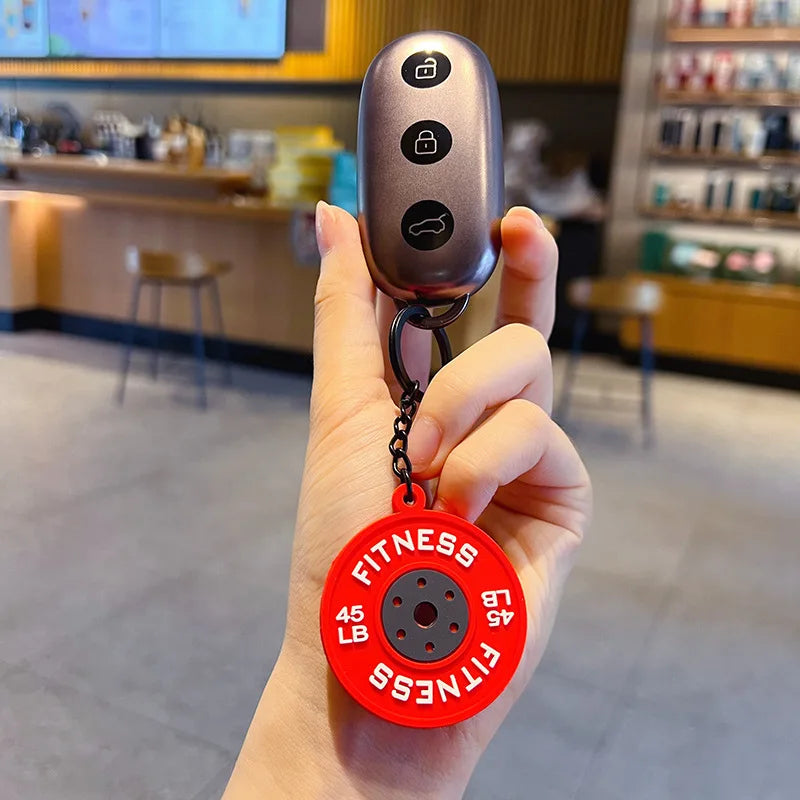 Porte-clés mini disques de barre