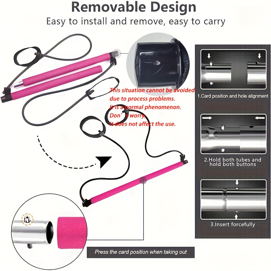 Multifunctional Pilates stick.